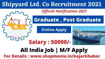 Cochin Shipyard Ltd. Job Vacancy 2021 | 70 Posts of Executive , Online Apply 1